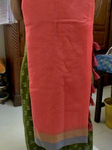 Peach Saree