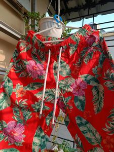 Multicolour Trouser Beach Print