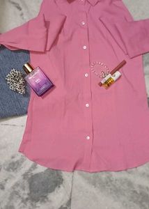 Pink Oversized Shirt