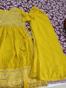 Yellow Embroidered Kurta Set