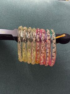 Sparkly Bangles - Set of 8
