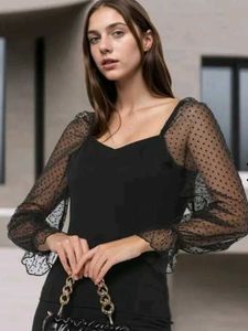 Trendy Black Top For Women 🖤
