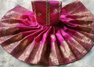 Purple &amp; Gold Krishna Dress