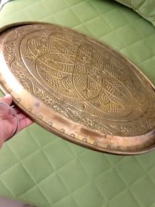 Antique Brass Platter Thaal