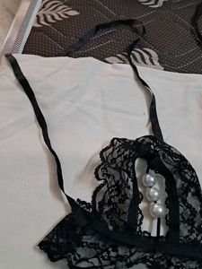 Like  New  Garter  Belt Bra N Panty  Combo