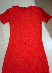 Red  Onepiece Dress H&amp;M