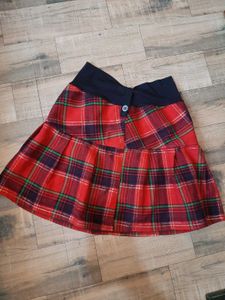 Korean Y2k Red Checked Mini Skirt.