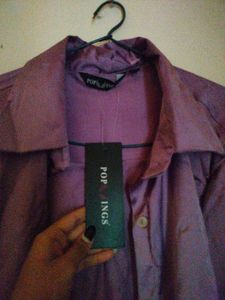 Party Wear Satin Shirt New With Tag