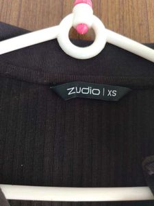 Ribbed Button-Down Top