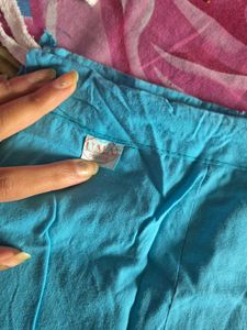CYAN COTTON PETTICOAT