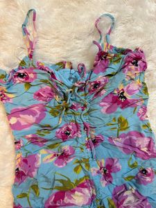 Floral Print Mini Dress