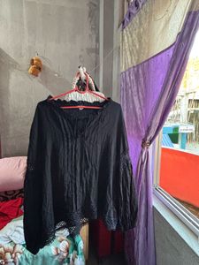 Black Oversized Top