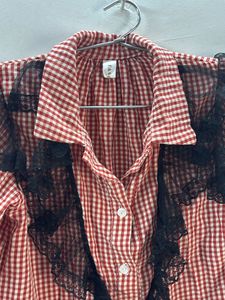 Cute Korean Lace Shirt Top
