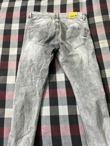 DNM branded raw jeans