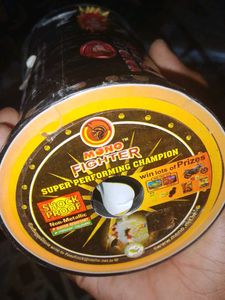 orange mono kite fighter with golden chip manjha