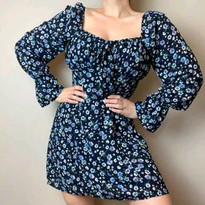 AS U WISH Beautiful Floral Dress