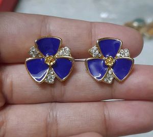 Violet Stone Studs