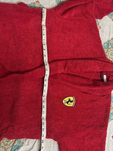 Ferrari Red Terry Cloth Bath Robe
