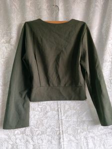 Olive Crop Top