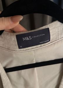 Mark &amp; Spencer Linen Blend Vest size L-XL
