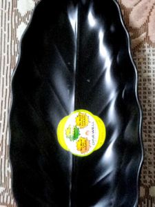 Melamine Leaf-Shaped Platter &amp; Chutney Plat