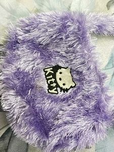 Hello Kitty Purple Fuzzy Bag