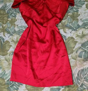 Vero Moda Party Wear Red Dress