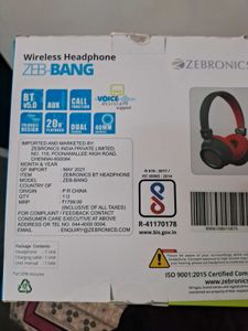 Zebronics Headphone Plus JBL Neckband New