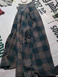 Blue Plaid Button-Down Shirt