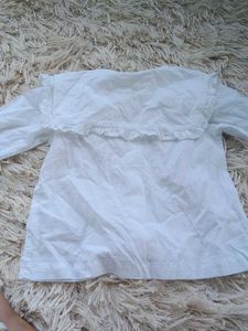 Cute White Button-Up Top