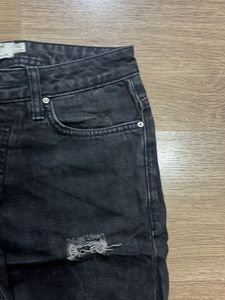 Topman Ripped Black Jeans