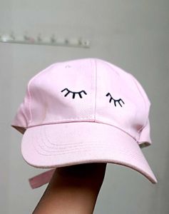 Pink Eyelash Baseball Cap