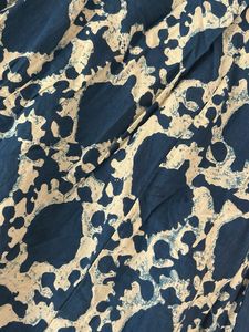 Blue &amp; White Patterned Palazzo Pants