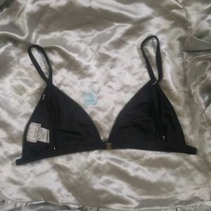 Black textured Bikni top