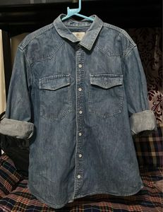 Denim Button-Down Shirt