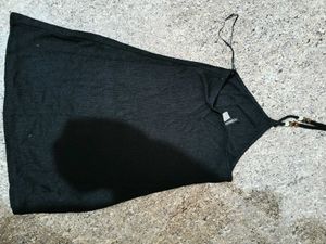 Black Halter Mini Dress