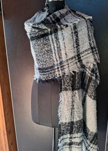 Korean Checked Winter Scarf