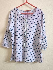 Used Polka Dot Tunic Top