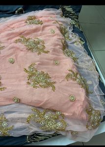 Embellished Peach Dress hand patches