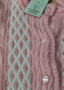 Pink Knit Cardigan
