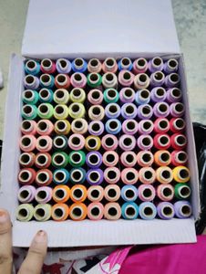 Set of 50 Sewing Thread Bundle - Assorted Colors