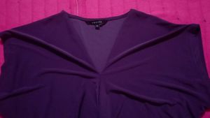 Elegant Purple Knot-Front Top