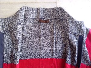 Colourblock MEN&#39;S Sweater With Zipper