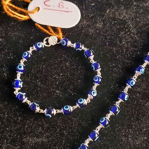 Real Silver Evils Eye 🧿 Baby Bracelet (Nazariya)