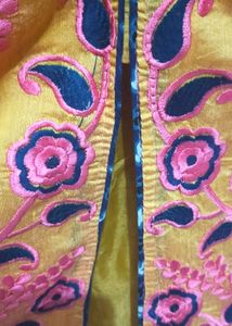 Mustard Colour Festive Wear Kurti