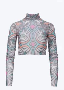 AFRM Zadie Turtleneck Mesh Top