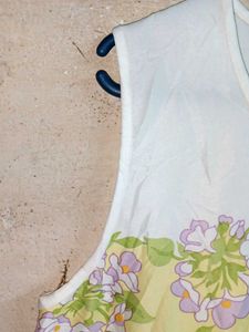 Ladies Summer Fashion Floral Top Multicolour