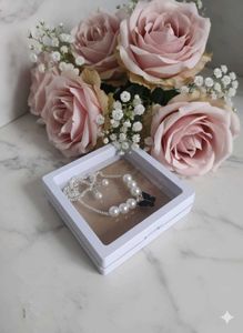 Elegant Pearl Butterfly Jewelry Set