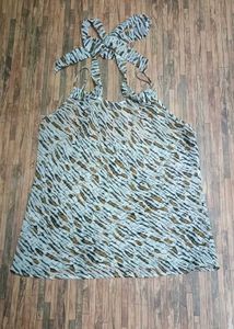 Cheetah Print Halter Neck Top