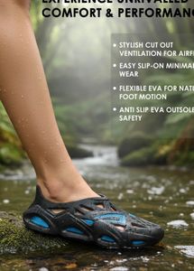 Unique Black &amp; Blue Clogs